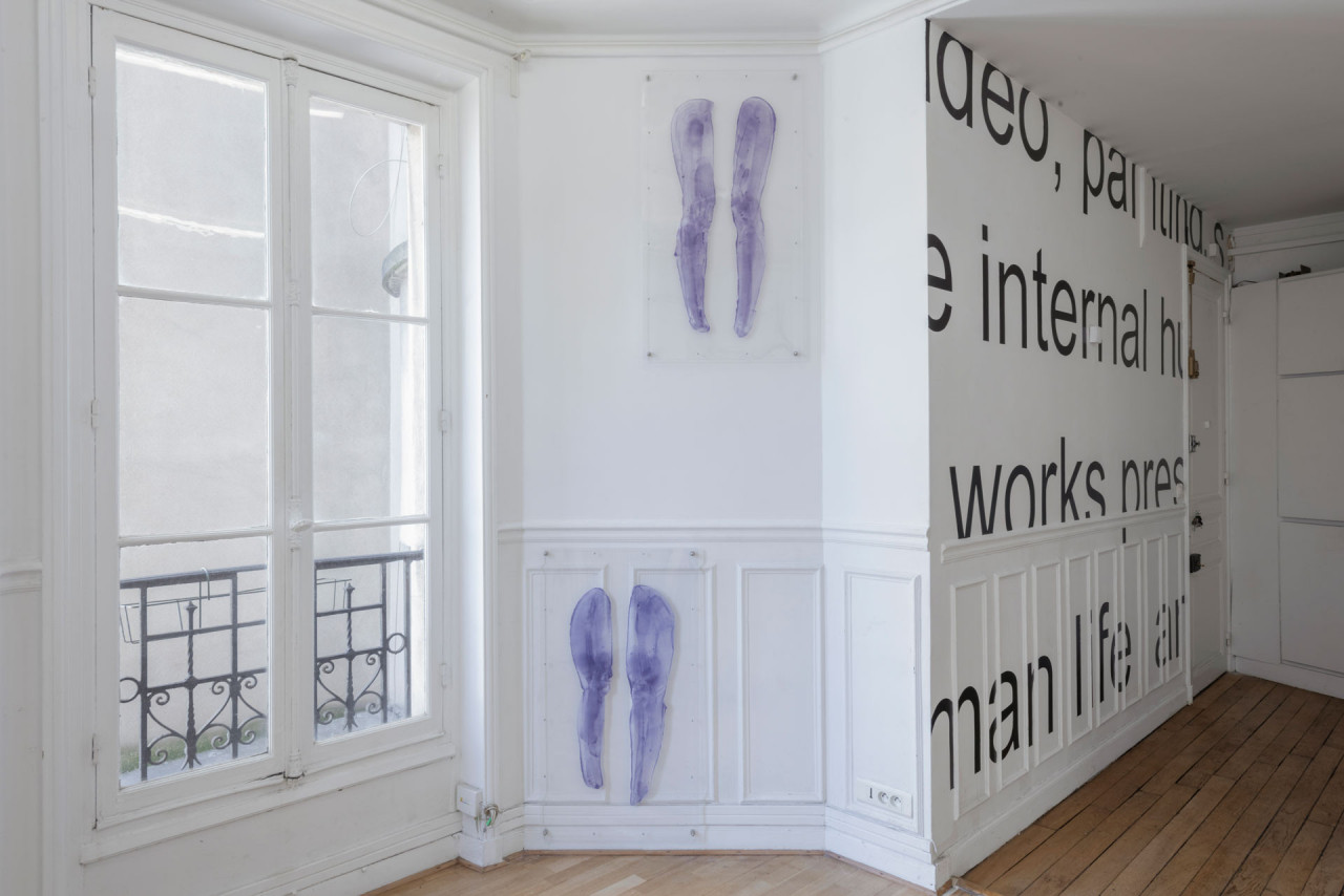 <em>Mue Mensuelle</em> (2023), dans <em>Psychic Topographies</em>, Profil, Paris, France, 2024, Crédit Photo: Lucas Poiret