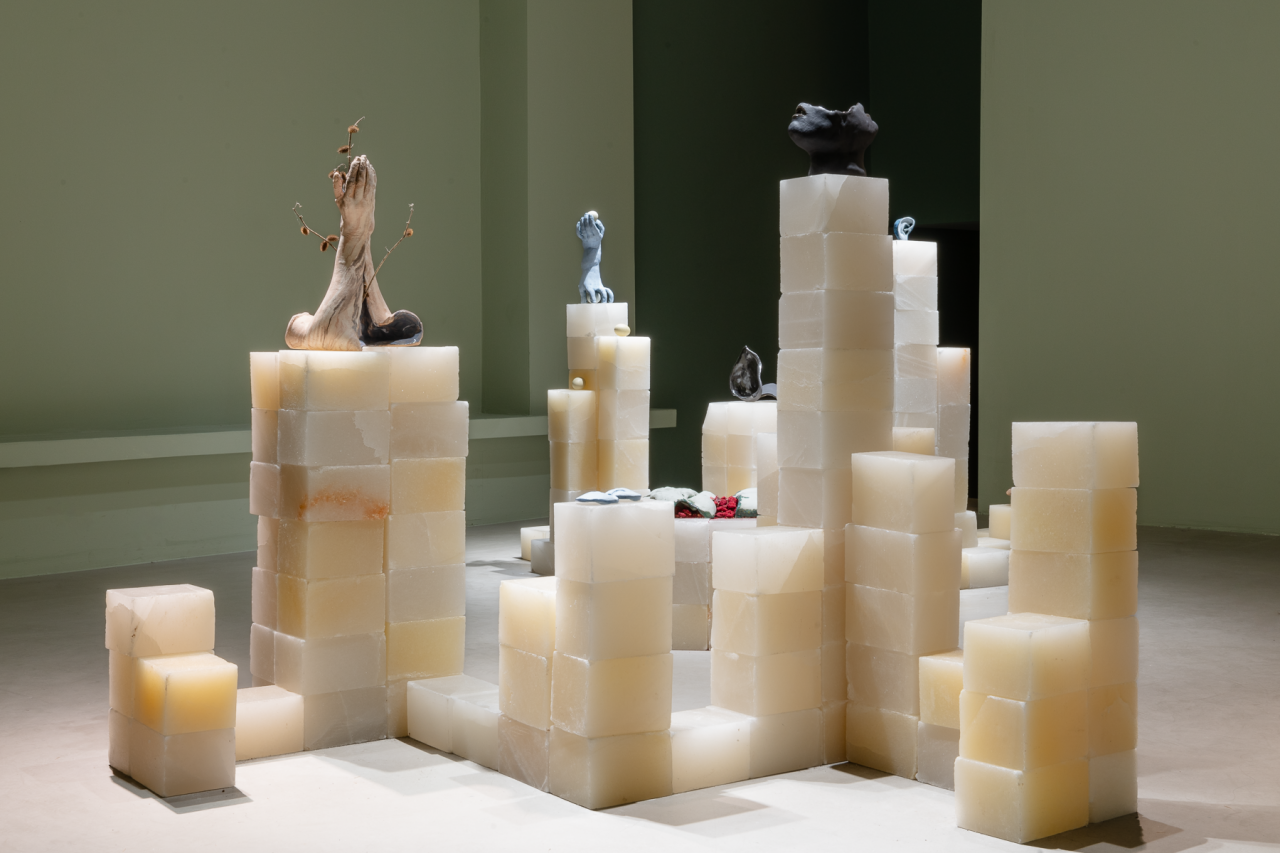 <em>ANA </em>(2025), exposition personnelle, Ka Görsel Kültür ve Sanatsal Düşünce İçin Mekân, Ankara, Turquie, 2025, Crédit Photo: Ibrahim Karakutuk